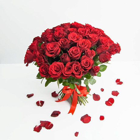 Букет из 51 красных роз (40см) - Фото 2