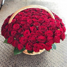 Корзина с цветами №525