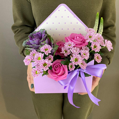Букет цветов Цветочный комплимент - Фото 4