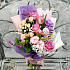 Нежный букет из роз и гиацинтов - Фото 1