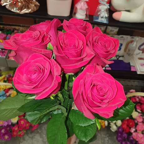 7 алых роз - Фото 3