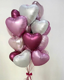 Композиция из шаров "Жемчуг и Кораллы"
