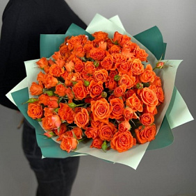 Букет цветов "Оранжевое солнце"