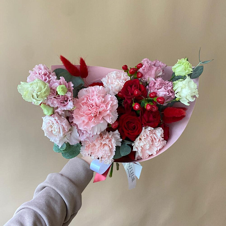 Букет Малиновый щербет №160 - Фото 3