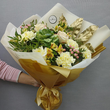 Букет цветов Golden Love - Фото 5