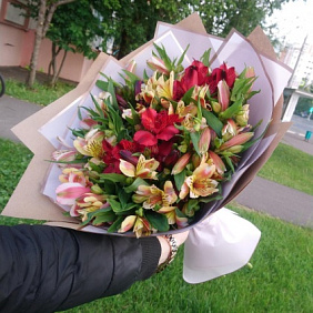 Букет из Альстрамерий №162