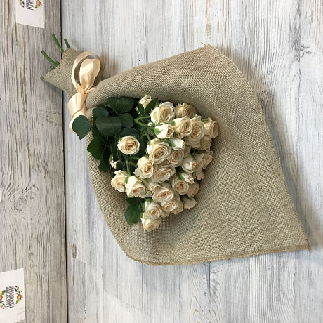 Кустовая роза 50 см.11 шт. N176 - Фото 5