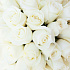 Белые розы в шляпной коробке Grand PINK - Фото 4