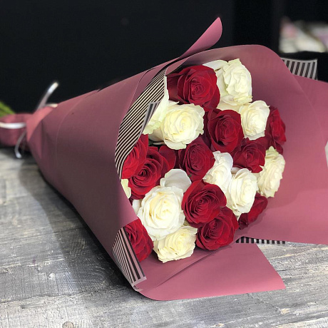 21 премиум роза микс 50 см (Эквадор) - Фото 5