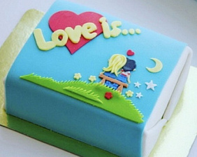Торт "LOVE IS..."