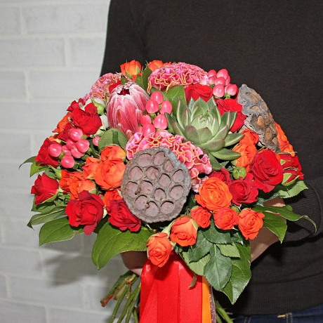 Букет цветов Восток №160 - Фото 2
