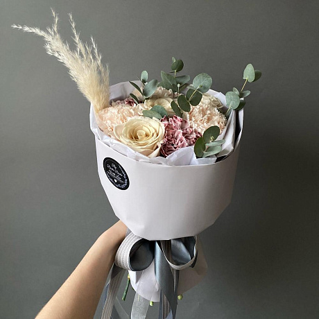 Букет «Капучино с малиной» - Фото 5