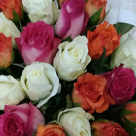 Букет цветов Фейерверк эмоций 51 шт - Фото 5