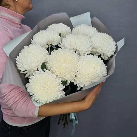 Букет цветов Деко белая 9 - Фото 4