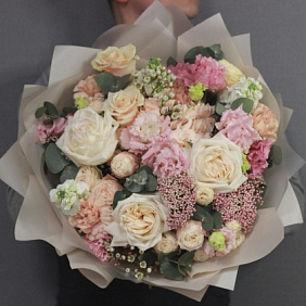 Авторский медовый букет цветов