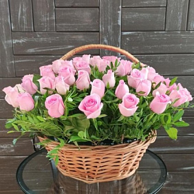 Корзина "Розовое чудо"