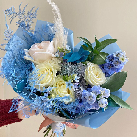 Букет цветов Ледяная карамель - Фото 5