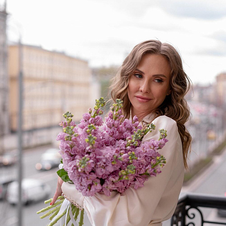 Большой букет из Маттиолы - Фото 2