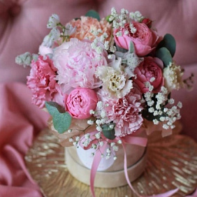 Цветы в коробке №576