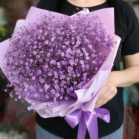 Букет цветов Сиреневое небо Гипсофила - Фото 2