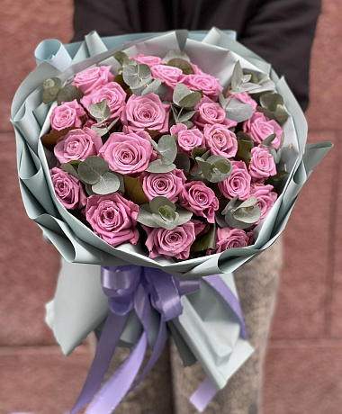 Букетик из 25 роз - Фото 2