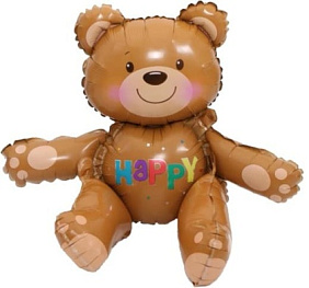 Фигура шар "Сидячий мишка" 51 см