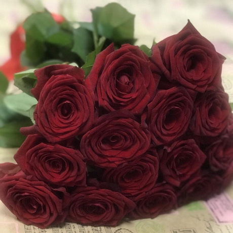 Букет из 15 ароматных роз №163 - Фото 2