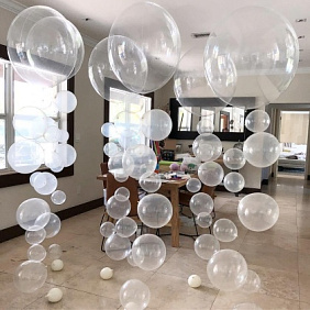 Композиция из шаров "Мыльные пузыри"
