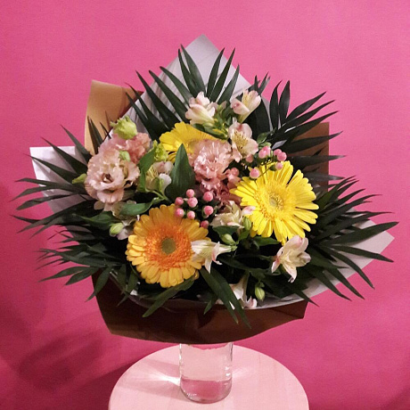 Букет цветов Шелковый жемчуг - Фото 3