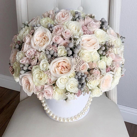 Цветы в коробке Luxury Flowers С Любовью ️ - Фото 2