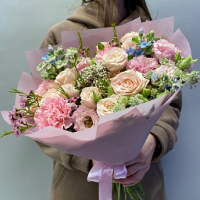 Букет цветов "Нежное кружево" №161