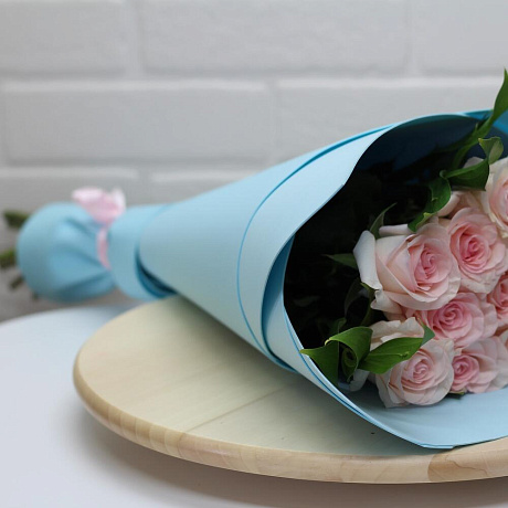 Букет из премиум 9 роз - Фото 6