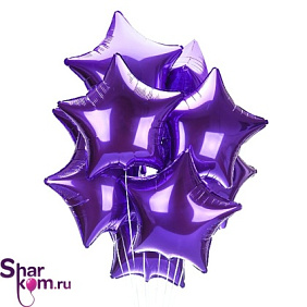 Букет из шаров "Фиолетовые звезды"