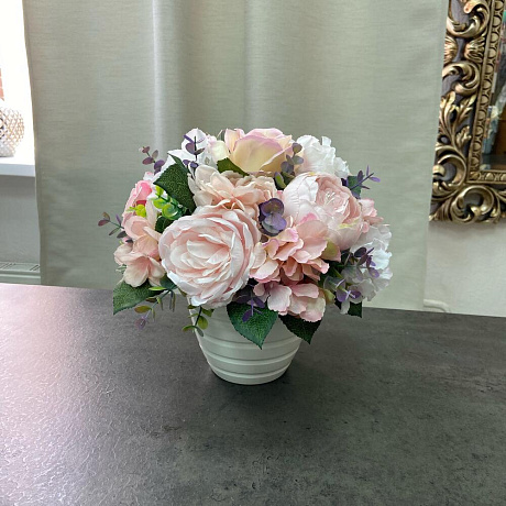 Нежная композиция  из  роз - Фото 4