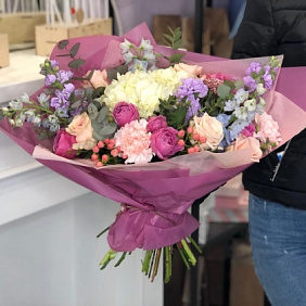 Букет цветов "Сахарная вата" №161