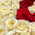 101 белая роза в корзине №161 - Фото 5