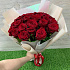 Букет из 25 красных роз (50см) №160 - Фото 4