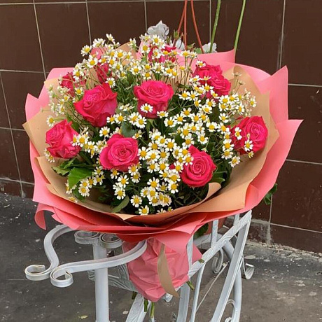 Букет цветов Летний бриз №160 - Фото 3