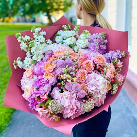 Букет цветов "Летняя прохлада" №2