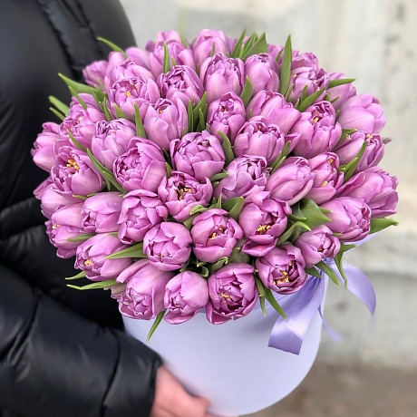 Коробочка Тюльпаны Лавандовые - Фото 3