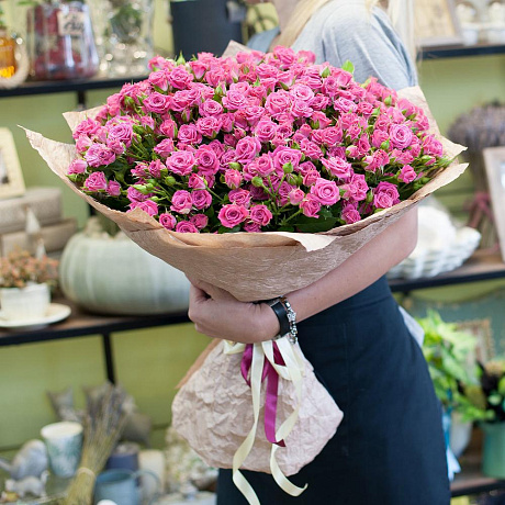 Букет из кустовых роз Лав Лидия - Фото 3