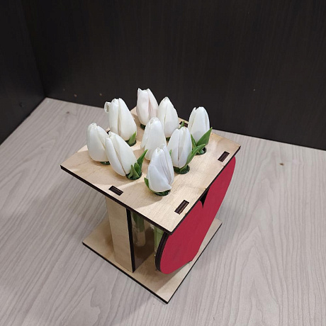 Букет с тюльпанами 8 марта - Фото 2