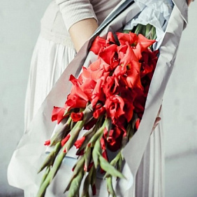Букет цветов "Пламенный романс"