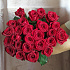 Букет из 25 бордовых роз №160 - Фото 1