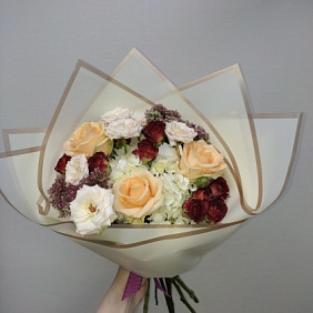 Букет цветов "Латте" №160