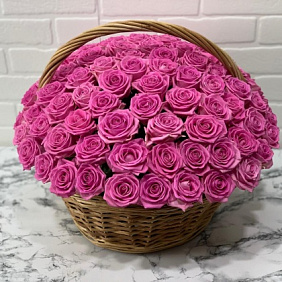 Корзина с цветами №371