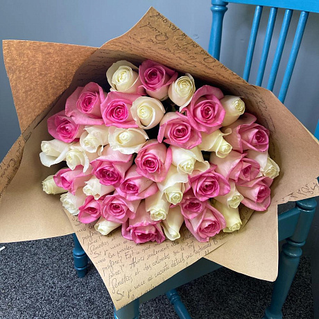 Букет из 39  розы - Фото 3