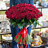 Букет из красных роз (101 роза) №165 - Фото 3