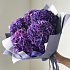 Букет из 5 фиолетовых гортензий - Фото 1