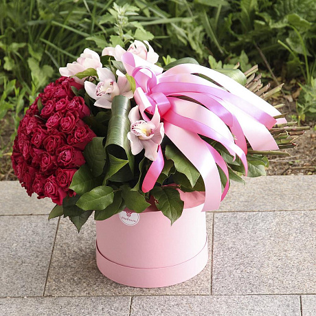 Букет цветов Вишневое вдохновение - Фото 2